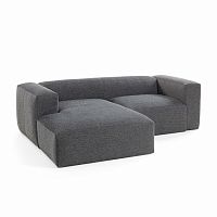 диван блок sofa двухместный левый угол черный от la forma (ex julia grup) в Кургане
