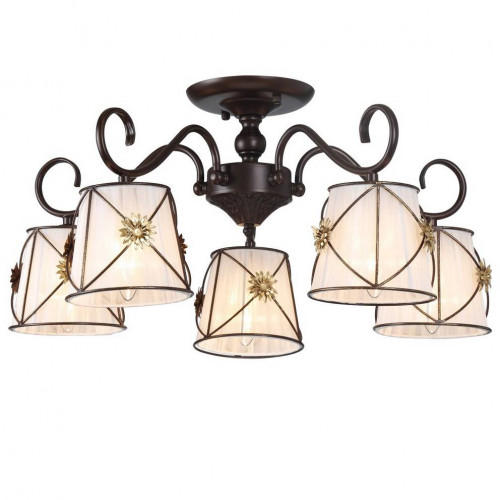 потолочная люстра arte lamp 72 a5495pl-5br в Кургане