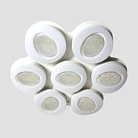 потолочный светодиодный светильник ambrella light orbital crystal sand fs1587/7 364w d880*800 в Кургане