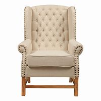 кресло мягкое с ушами french provincial armchair бежевое в Кургане