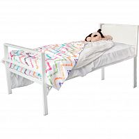 кованая кровать детская 70х160 белая лоренцо kids в Кургане
