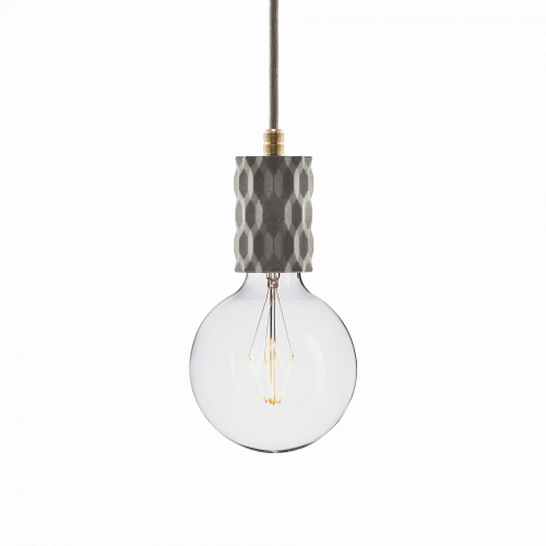 подвесной светильник beton glitter gray brass в Кургане