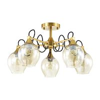потолочная люстра lumion megan 3777/5c желтая в Кургане