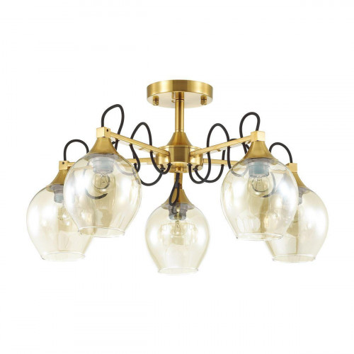 потолочная люстра lumion megan 3777/5c желтая в Кургане