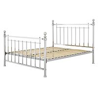 кованая двуспальная кровать 180х200 хром blair в Кургане