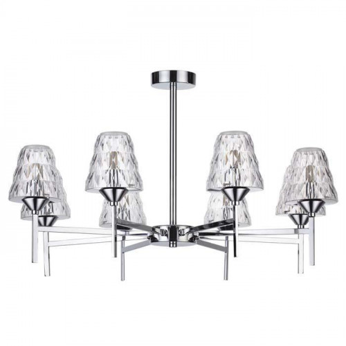 потолочная светодиодная люстра lumion gerana 3598/48cl хром в Кургане