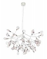 подвесная светодиодная люстра crystal lux evita sp63 white/transparent белая в Кургане