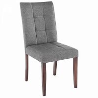 стул деревянный madina dark walnut / fabric grey в Кургане