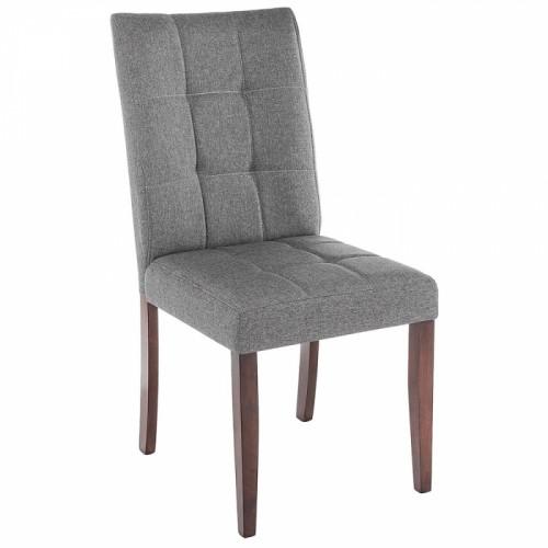 стул деревянный madina dark walnut / fabric grey в Кургане