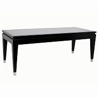 столик журнальный black glass top чёрный в Кургане