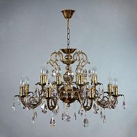 подвесная люстра ambiente alicante 8888/8+8 pb tear drop бронза в Кургане