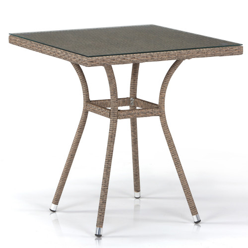 стол из иск. ротанга t282bnt-w56-70x70 light brown в Кургане
