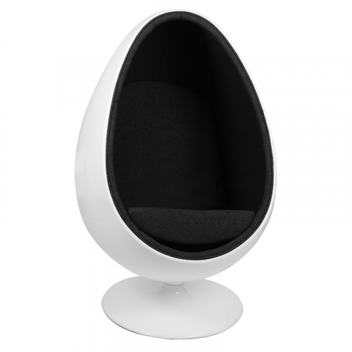 кресло ovalia egg черное в Кургане