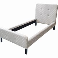 кровать button tufted flannelette 90х200 в Кургане