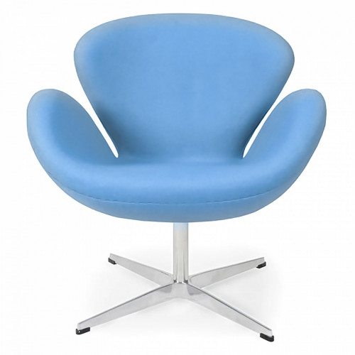кресло swan chair голубое в Кургане