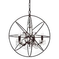 люстра foucault's orb crystal (60*55*50) коричневая в Кургане
