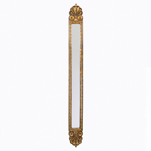 зеркало настенное золотое узкое с резьбой трокадеро в Кургане