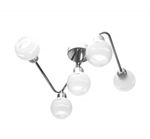 потолочная люстра idlamp agostina 361/5a-whitechrome в Кургане