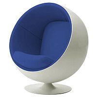 детское кресло eero ball chair бело-синее в Кургане