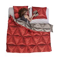 постельное белье оригами красный (200*220) в Кургане
