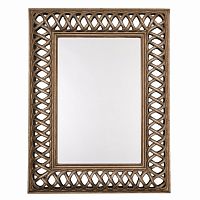зеркало прямоугольное настенное латунь cross stitch framed в Кургане