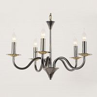 подвесная люстра lucia tucci messina 1890.5 glossy black в Кургане