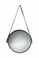 зеркало на ремне круглое металлическое диаметр 38 см iron and rope round в Кургане