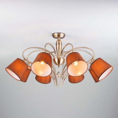 потолочная люстра eurosvet lilly 60074/8 античная бронза в Кургане