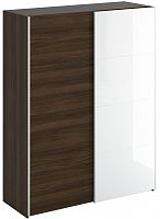 шкаф-купе slide белый глянец с коричневым в Кургане