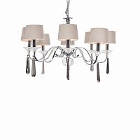 люстра nickel and black crystal 8 плафонов хром в Кургане