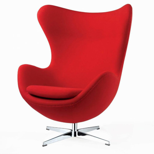кресло egg chair кашемир красное в Кургане