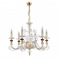 подвесная люстра crystal lux catarina sp6 gold/transparent-cognac в Кургане