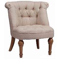 кресло sophie tufted slipper chair бежевое в Кургане