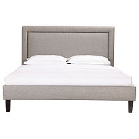 кровать двуспальная 180х200 серая laval upholstered в Кургане