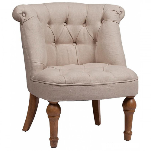 кресло sophie tufted slipper chair бежевое в Кургане