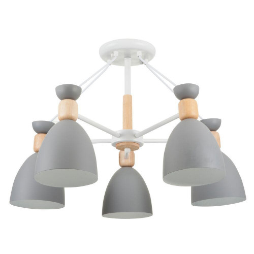 потолочная люстра freya delia fr5033cl-05w серая в Кургане