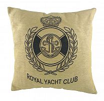 подушка с гербом королевского royal yacht club в Кургане