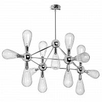 дизайнерская подвесная люстра spot light silvio 8301328 хром в Кургане