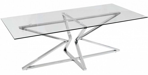 стол журнальный cubic silver хром в Кургане