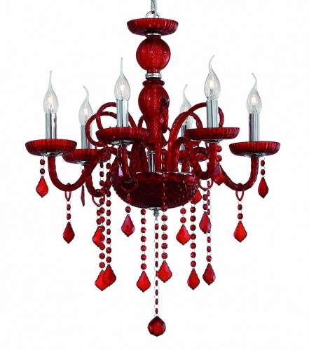 подвесная люстра ideal lux giudecca sp6 rosso в Кургане