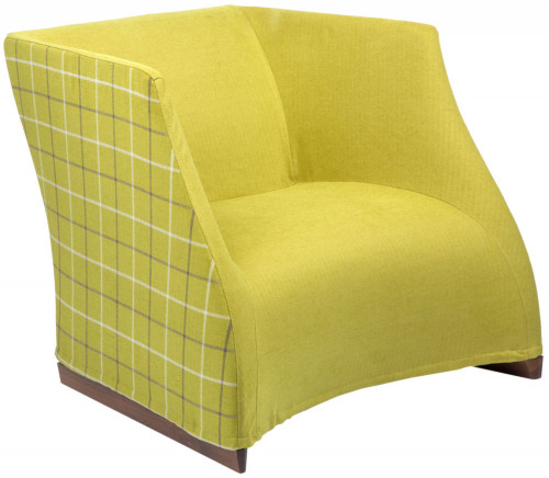 кресло vivienne armchair yellow checkerboard в Кургане