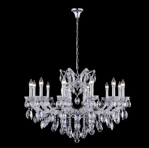 подвесная люстра crystal lux hollywood sp12 chrome в Кургане