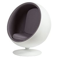 кресло eero ball chair серое в Кургане