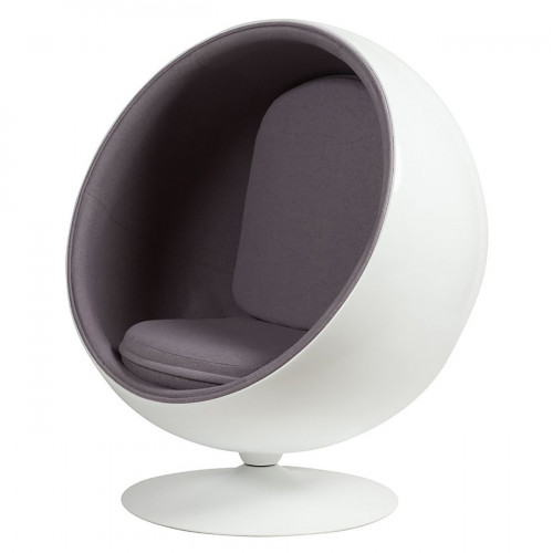 кресло eero ball chair серое в Кургане