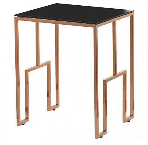 стол журнальный alpha 45х40х55 gold чёрный, золотой в Кургане