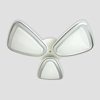 потолочная светодиодная люстра ambrella light orbital granule fg1010/3 wh/sl 204w d770 в Кургане
