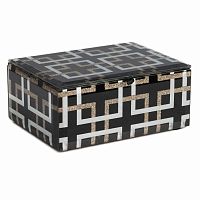 чёрная шкатулка стеклянная abbe маленькая в Кургане