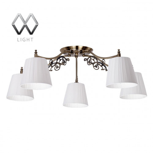 потолочная люстра mw-light моника 372011105 белая в Кургане