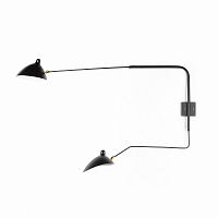 настенный светильник sconce mouille 2 лампы 2 черный в Кургане