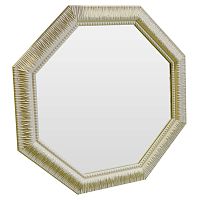 зеркало восьмиугольное бежевое с резьбой cozy beige в Кургане